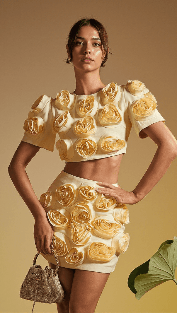 AIIZIE SANTANA FLOWER SKIRT SET - product image