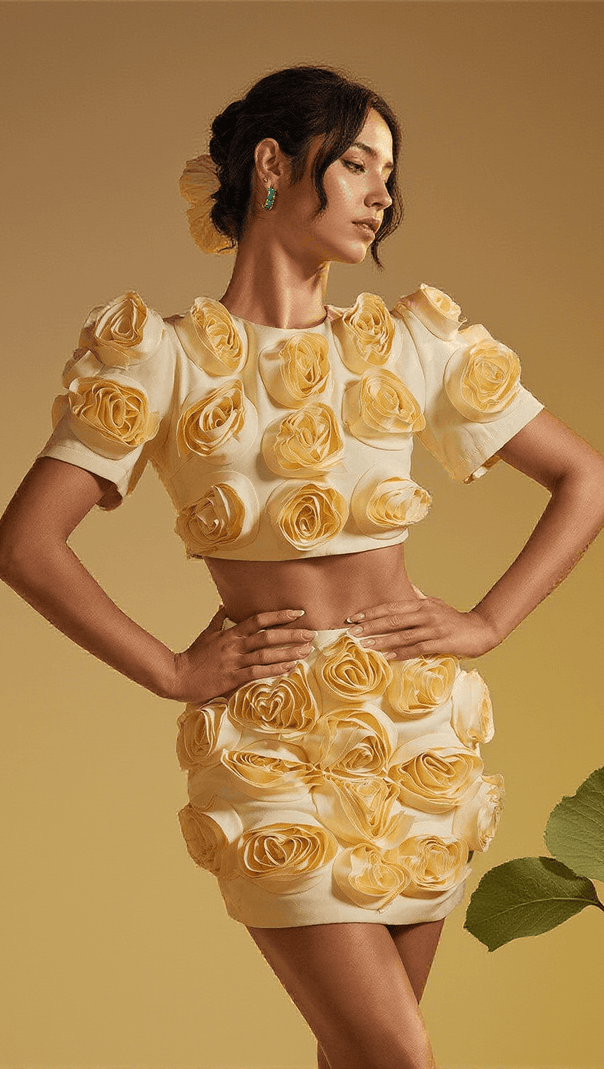 AIIZIE SANTANA FLOWER SKIRT SET - product image