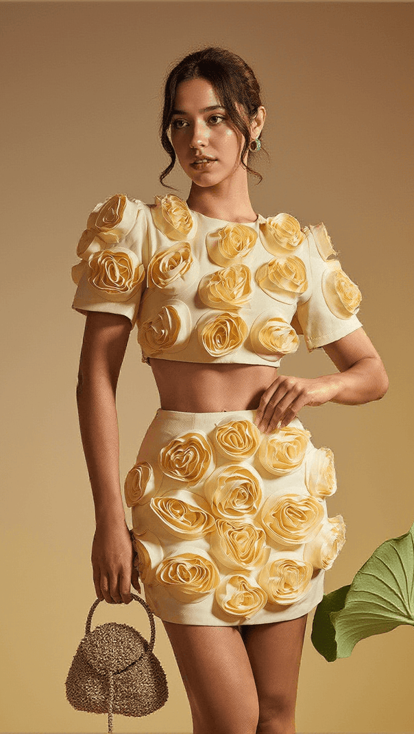 AIIZIE SANTANA FLOWER SKIRT SET - product image