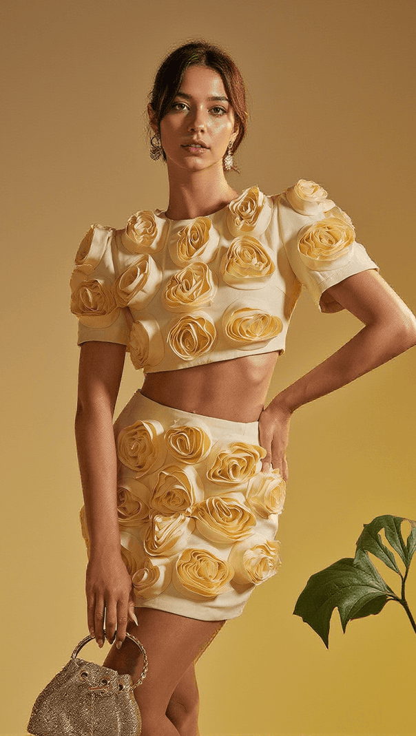 AIIZIE SANTANA FLOWER SKIRT SET - product image