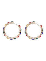 Terra Diamante Hoop Earrings