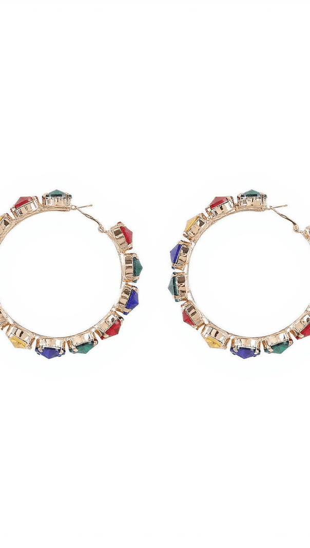 AIIZIE TERRA DIAMANTE HOOP EARRINGS - product image