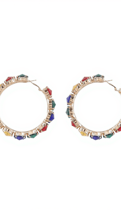TERRA DIAMANTE HOOP EARRINGS
