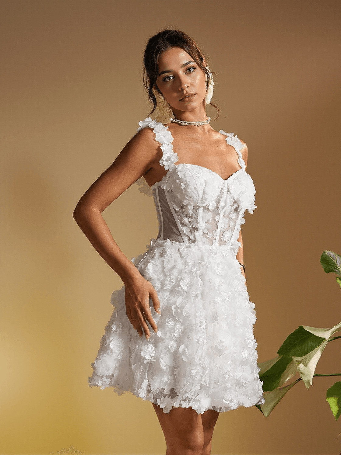 ABITO MINI PATCHWORK A FIORI DI SPAGHETTI MAGNI