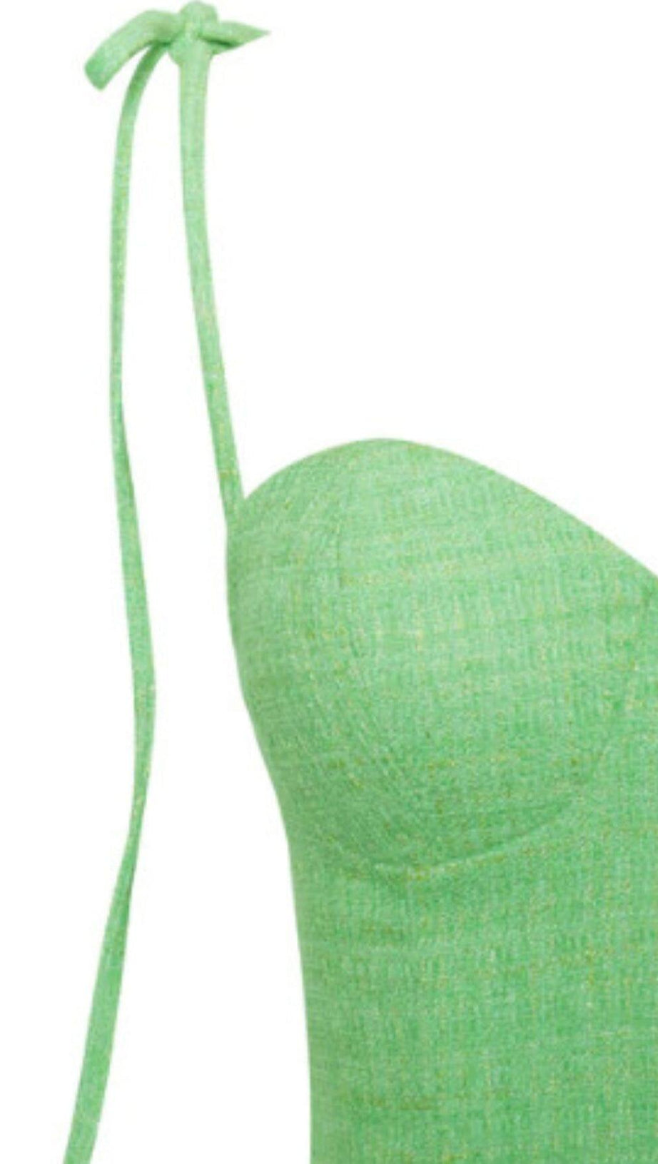 ABITO IN TWEED CON FRANGE DI CRISTALLI ROSIE GREEN