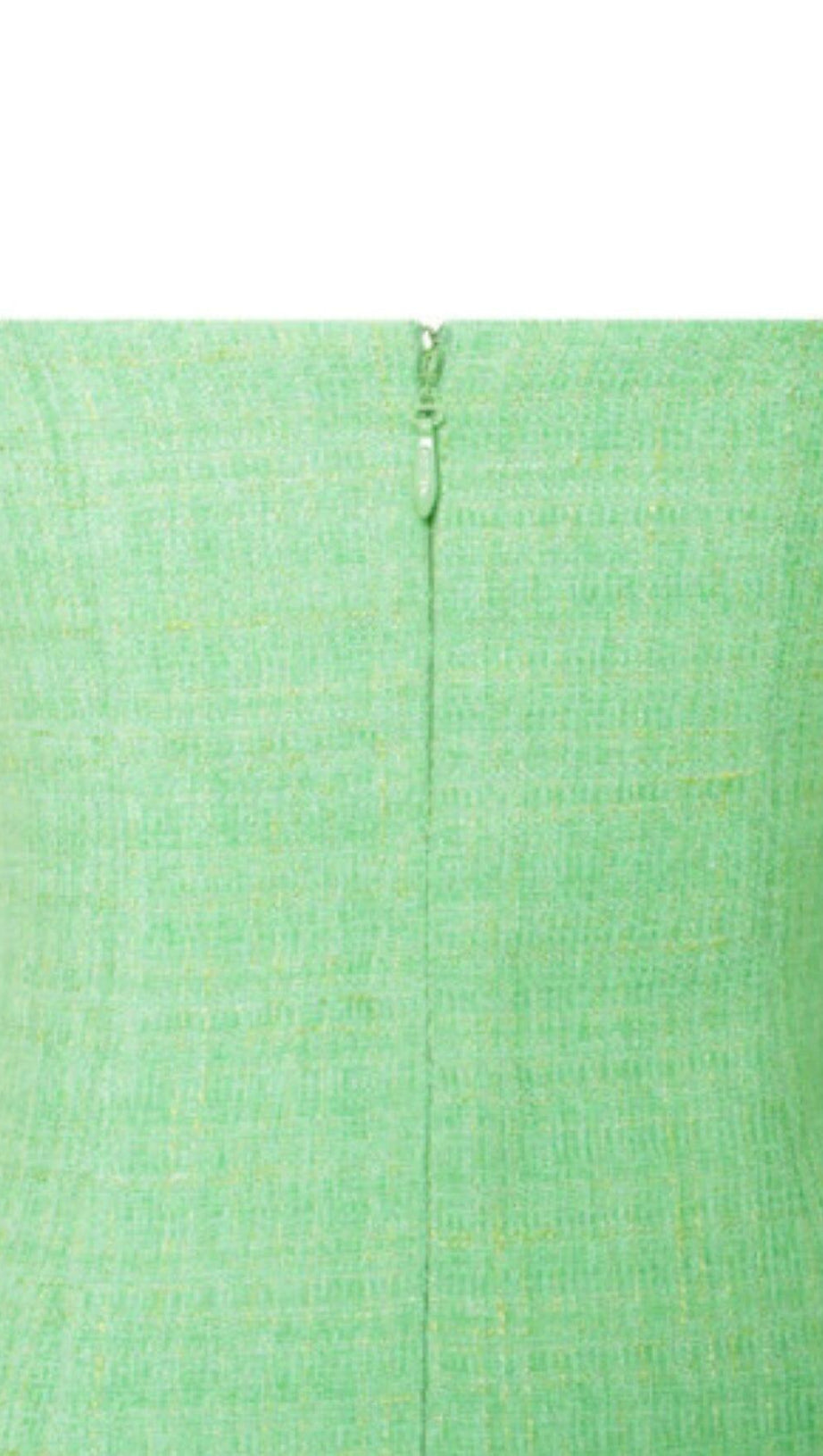 ABITO IN TWEED CON FRANGE DI CRISTALLI ROSIE GREEN