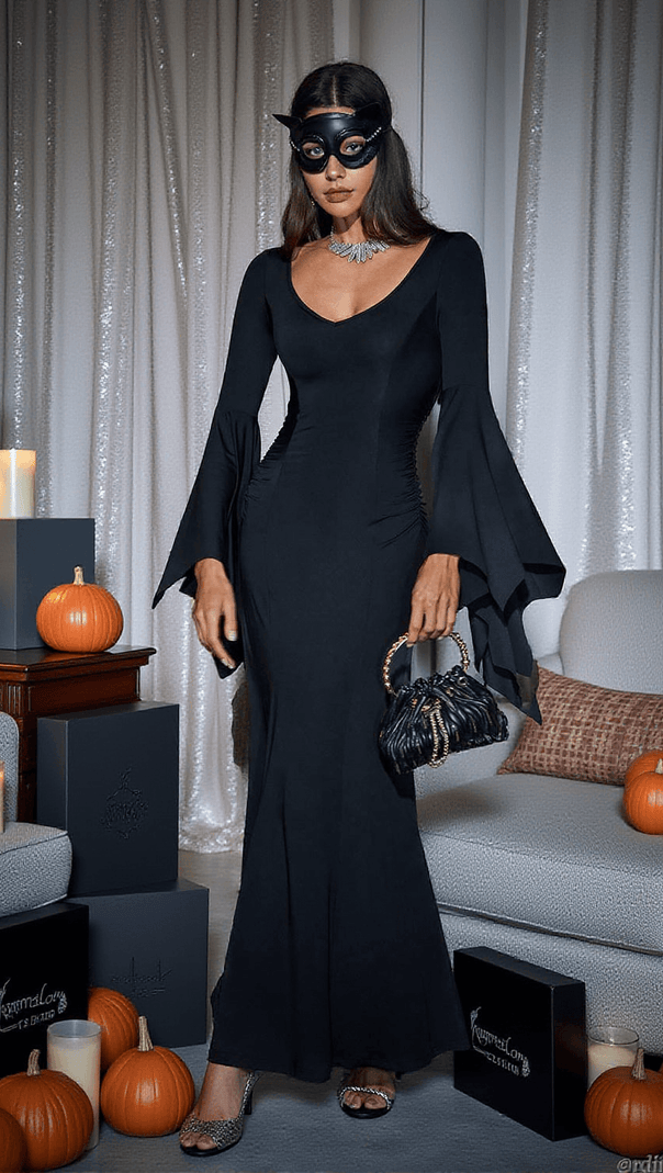 AIIZIE MAVIS BAT WING SLEEVE MAXI SLEEVE - product image