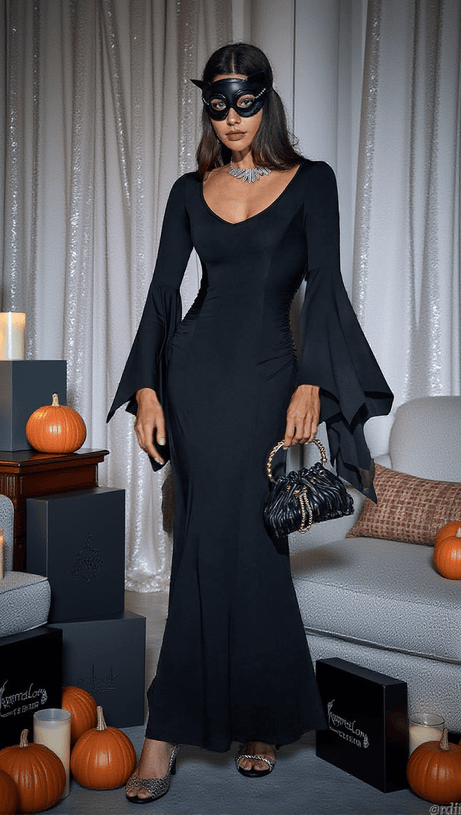 MAVIS BAT WING SLEEVE MAXI SLEEVE