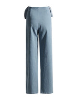 FLOWER WIDE DENIM PANTS