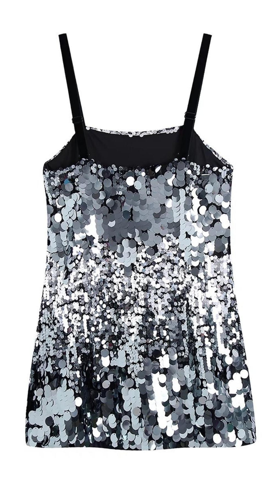 SEQUIN SHINY BANDAGE MINI DRESS