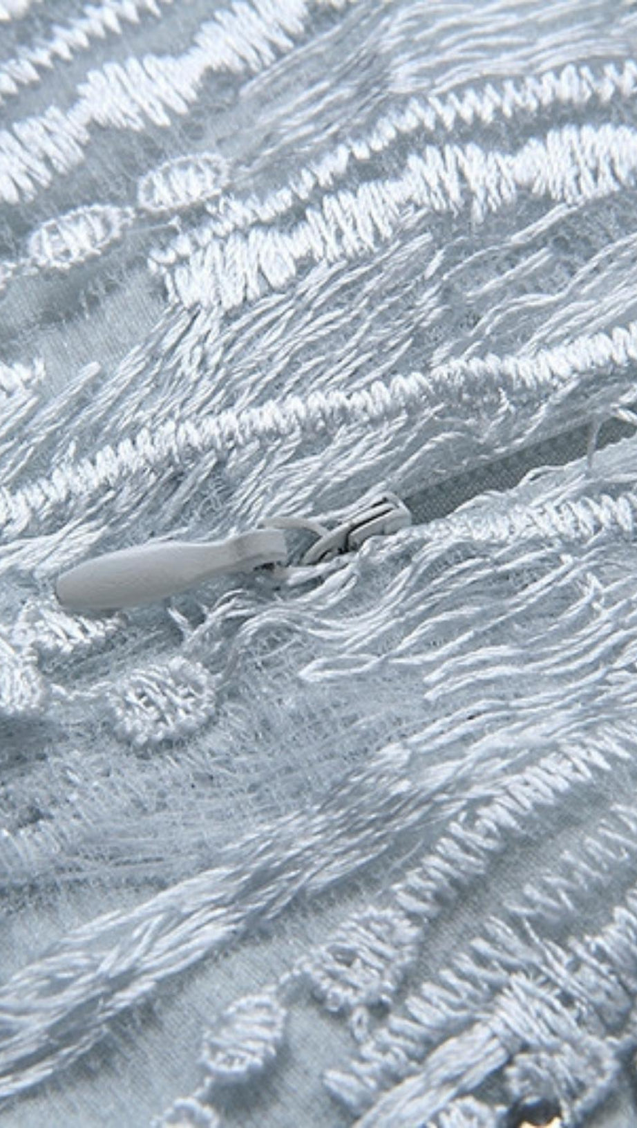 SHINY FRINGED BANDAGE MINI DRESS