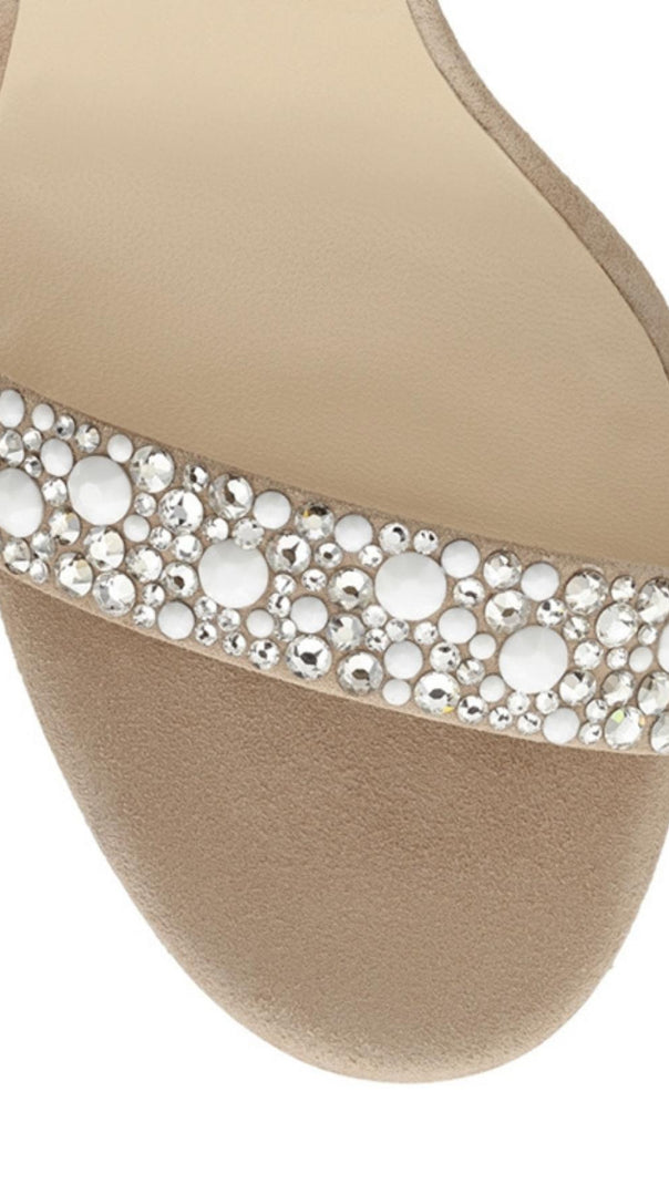 AIIZIE FEATHER PEARL STILETTO HIGH HEELS - product image