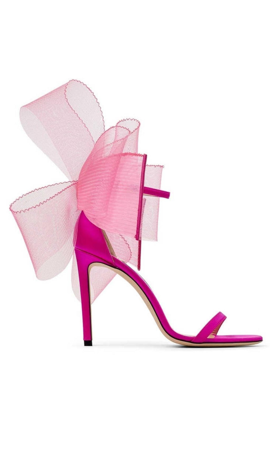 BIG BOWKNOT STILETTO HIGH HEELS