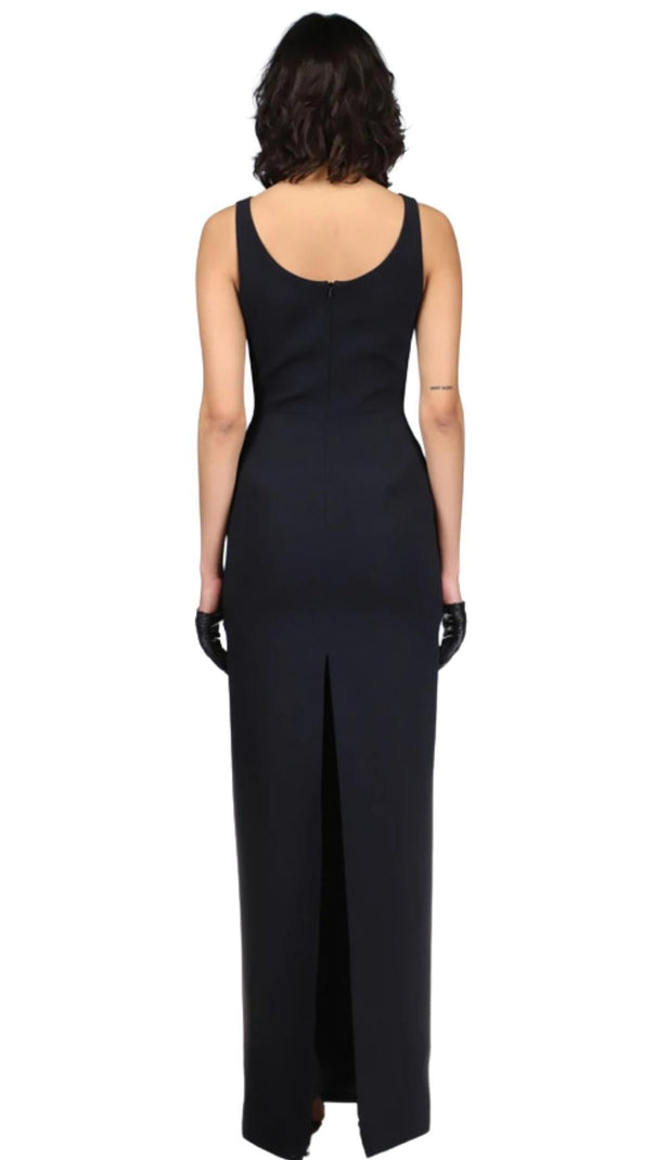 AIIZIE CUT OUT BANDAGE MAXI DRESS IN BLACK - product image