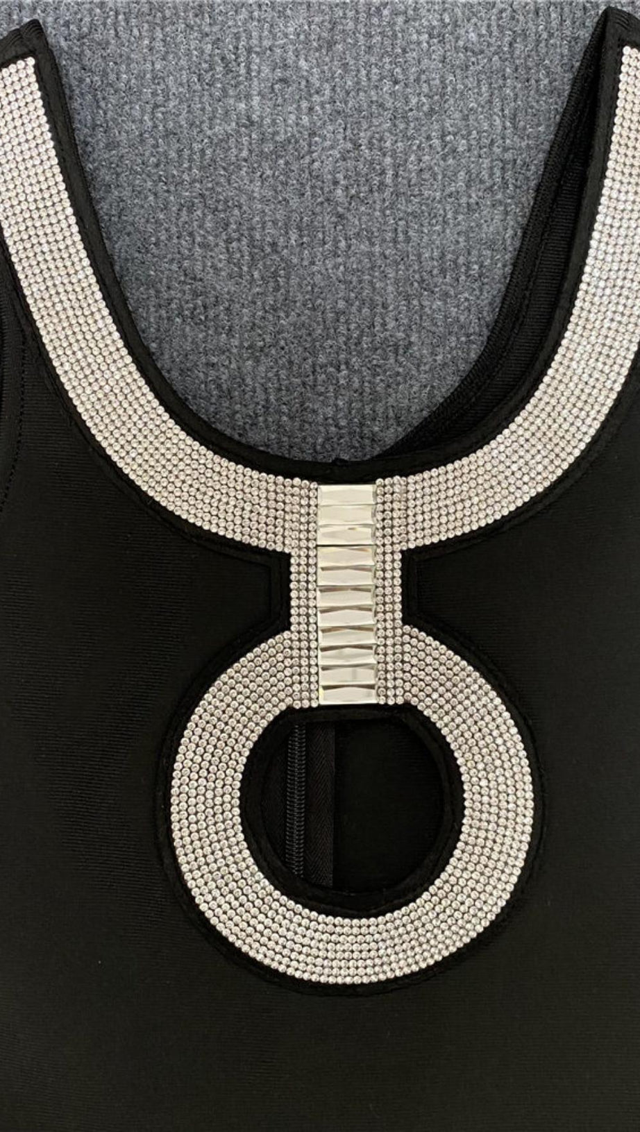 CUT OUT BANDAGE MAXI DRESS IN BLACK