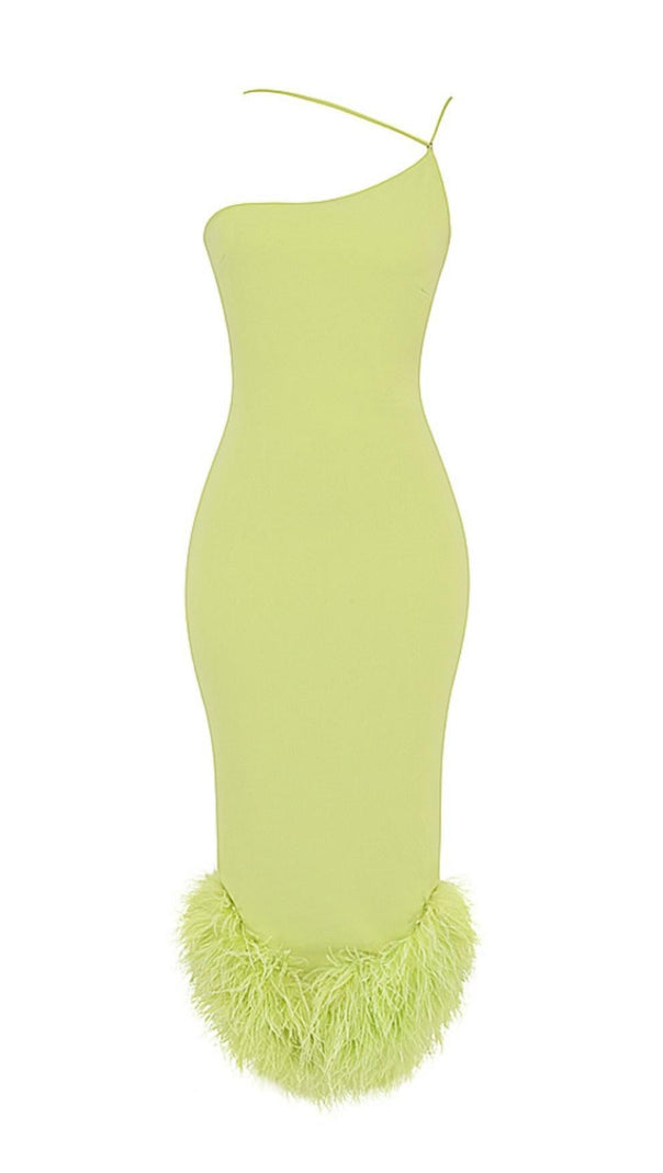 AIIZIE BANDAGE BACKLESS MAXI DRESS IN YELLOW - product image