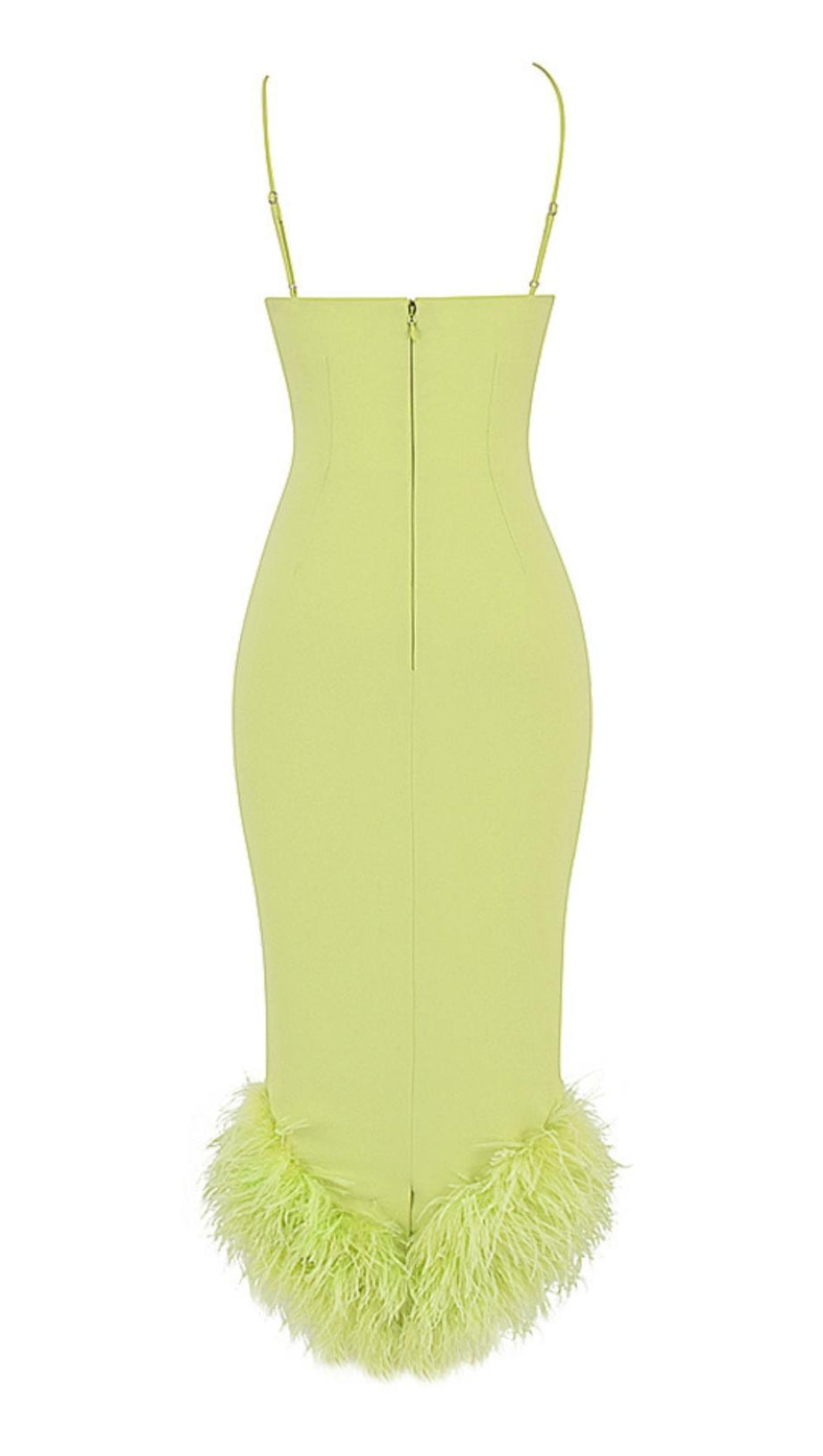 BANDAGE BACKLESS MAXI DRESS IN YELLOW