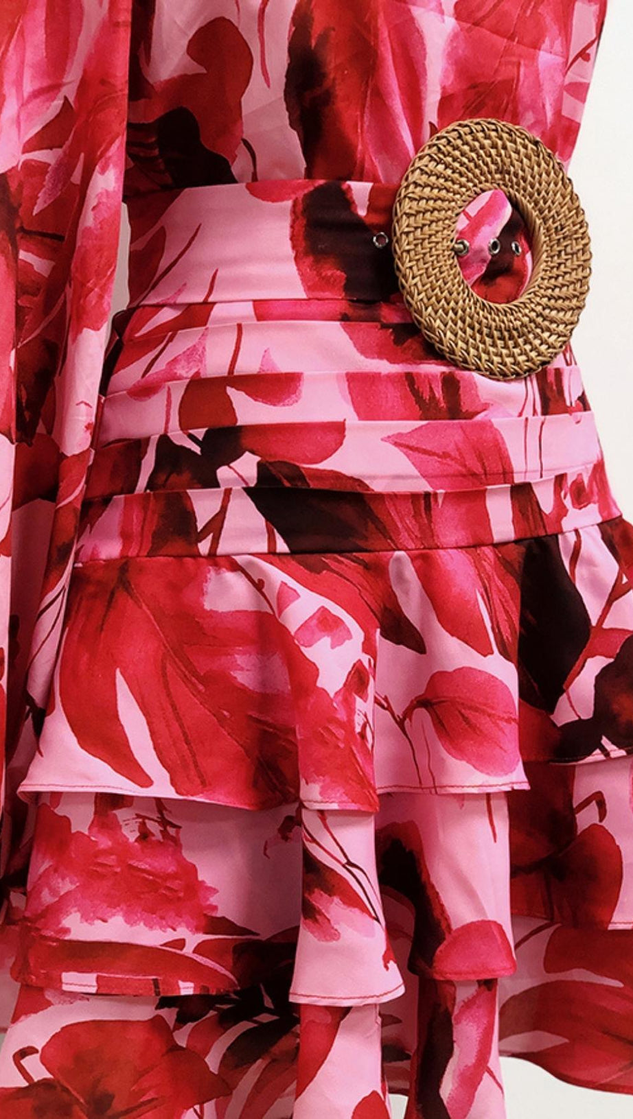 LONG SLEEVE ONE SHOULDER MINI DRESS