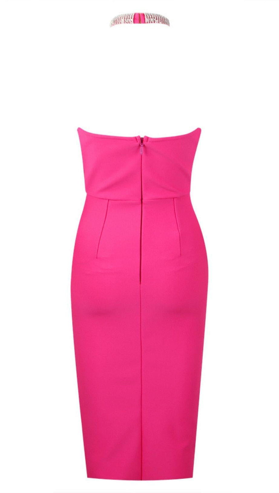 HALTER CUT OUT MIDI DRESS