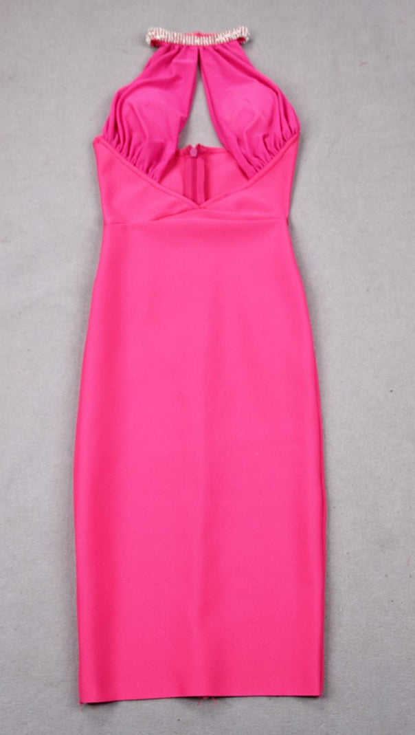 AIIZIE HALTER CUT OUT MIDI DRESS - product image