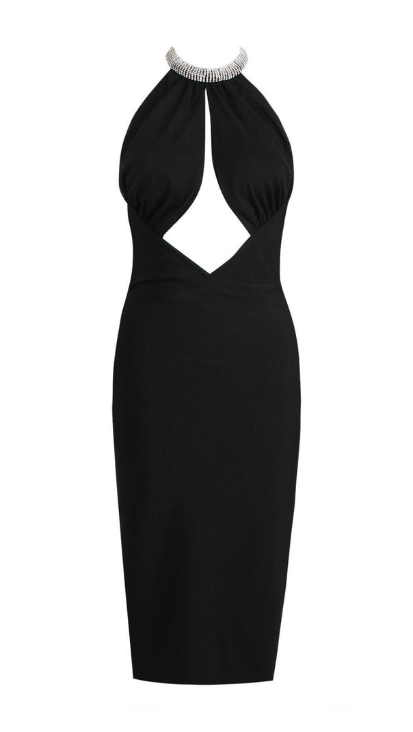 AIIZIE HALTER CUT OUT MIDI DRESS - product image
