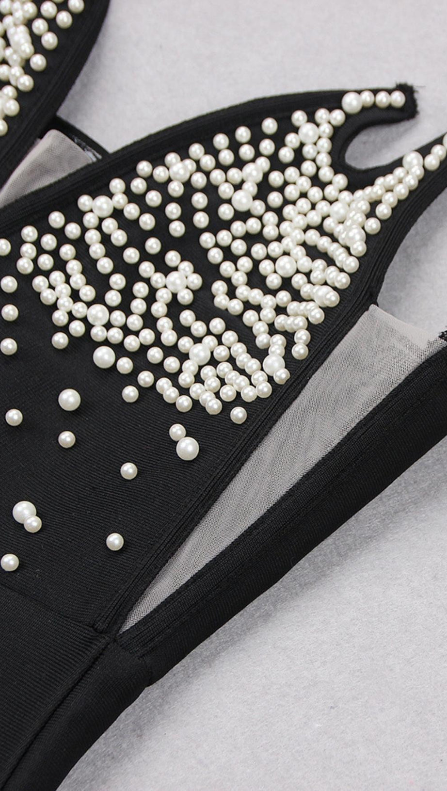 SEQUIN V NECK MINI DRESS