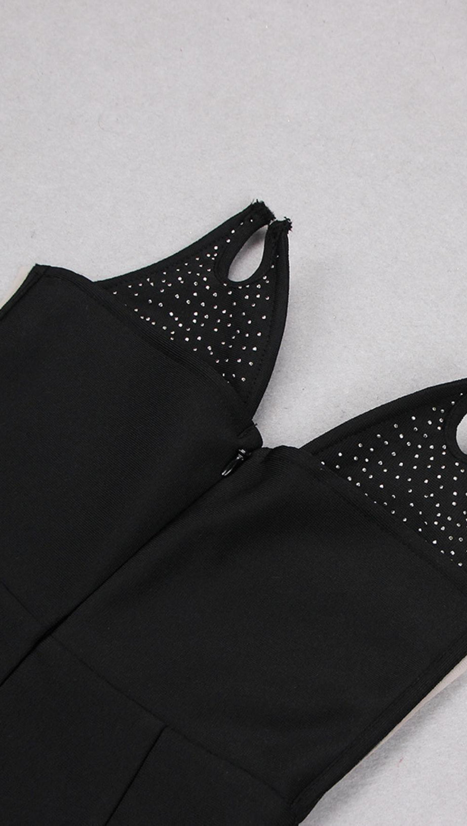 SEQUIN V NECK MINI DRESS