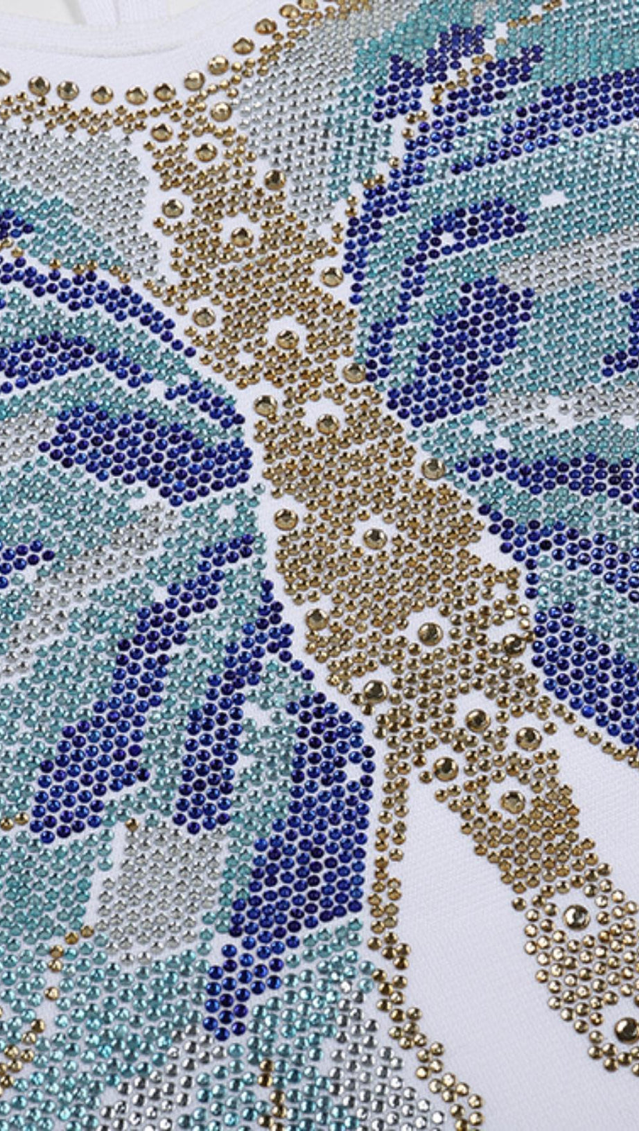 DIAMOND BANDAGE MINI DRESS IN WHITE