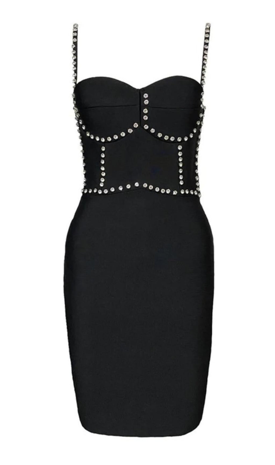 MINIKLEID MIT DIAMANTEN-BANDAGE