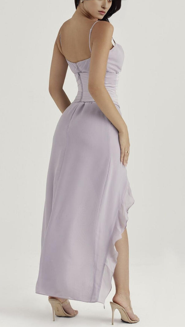 AIIZIE BANDAGE BACKLESS CORSET MAXI DRESS - product image