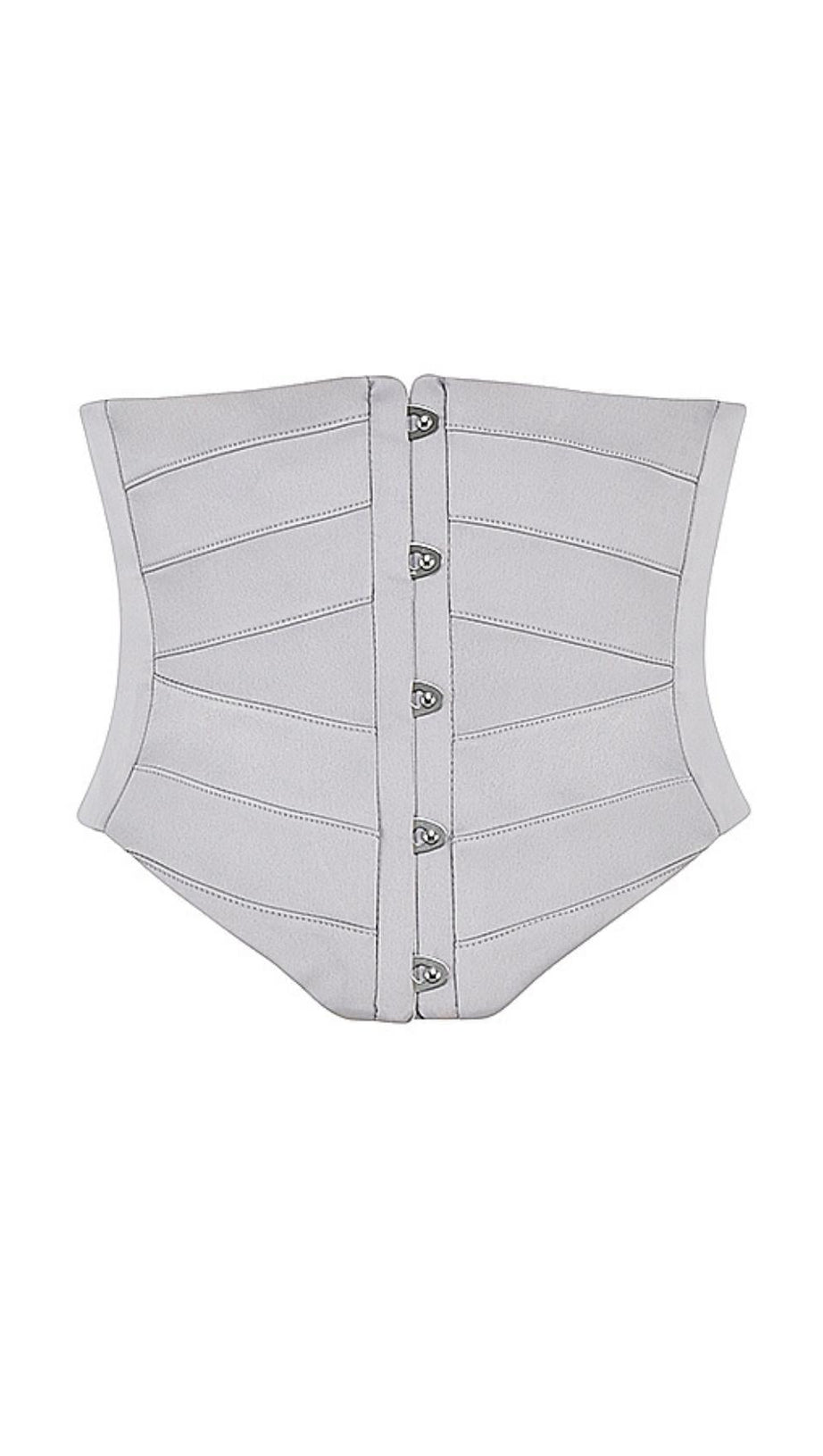 BANDAGE BACKLESS CORSET MAXI DRESS