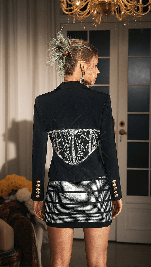 AIIZIE IGOR LONG SLEEVE EMBELLISHED BLAZER - product image