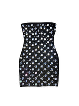 Azul Strapless Rhinestone Bandage Mini Dress