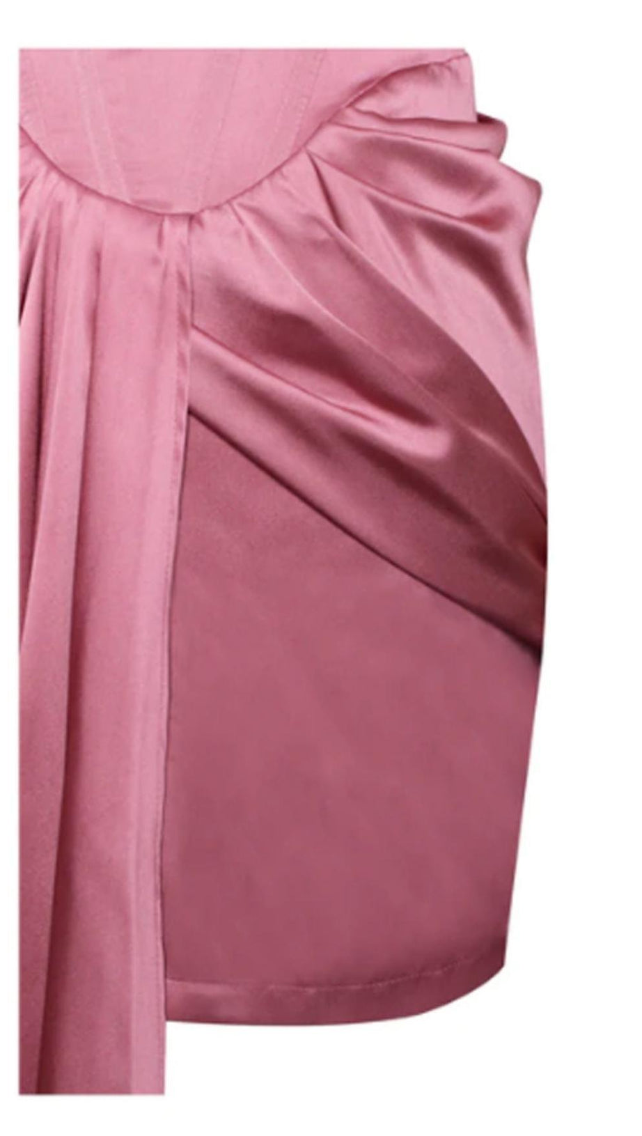 STRAPLESS V NECK MAXI DRESS