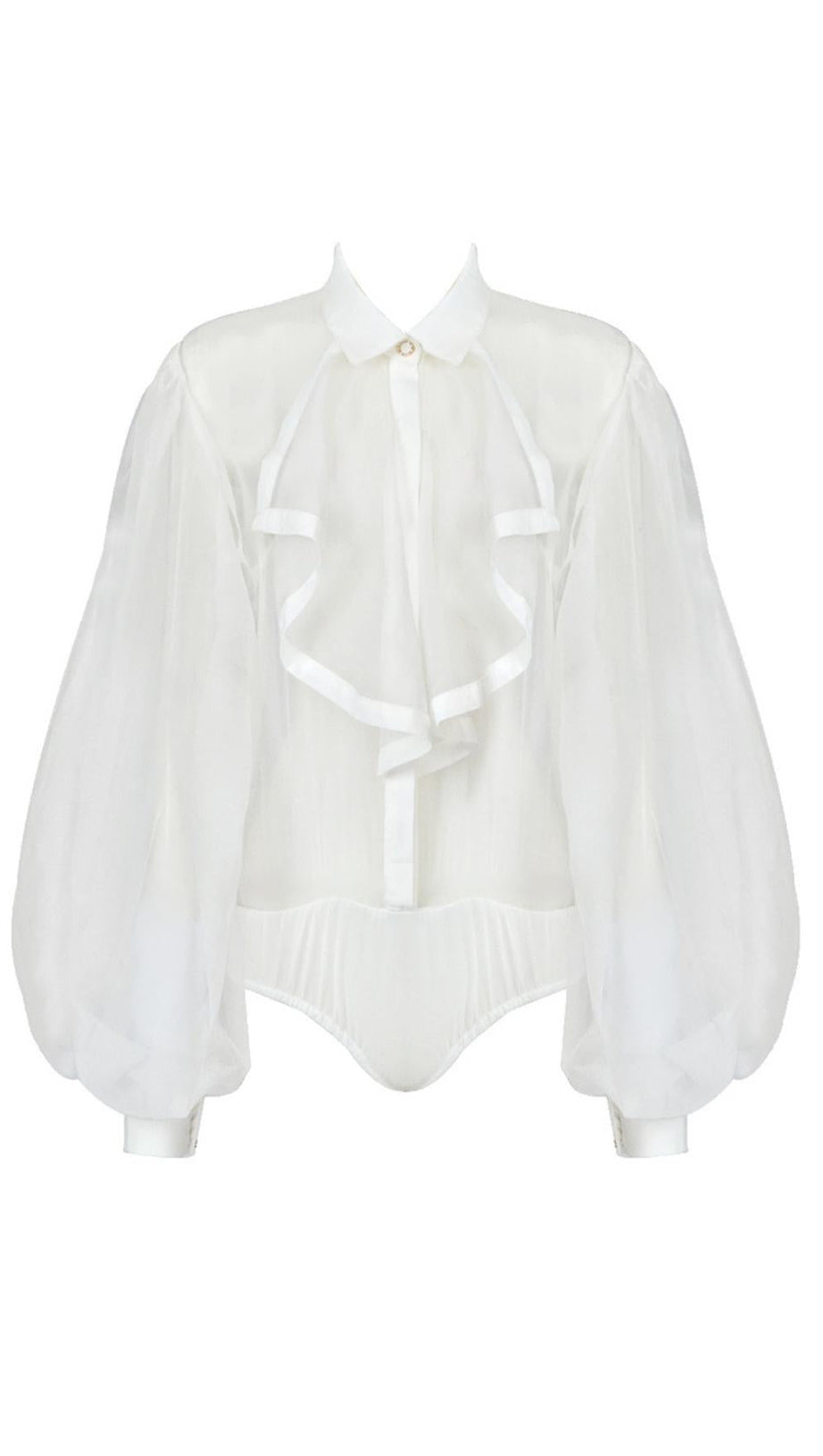 LONG SLEEVE MESH TOP