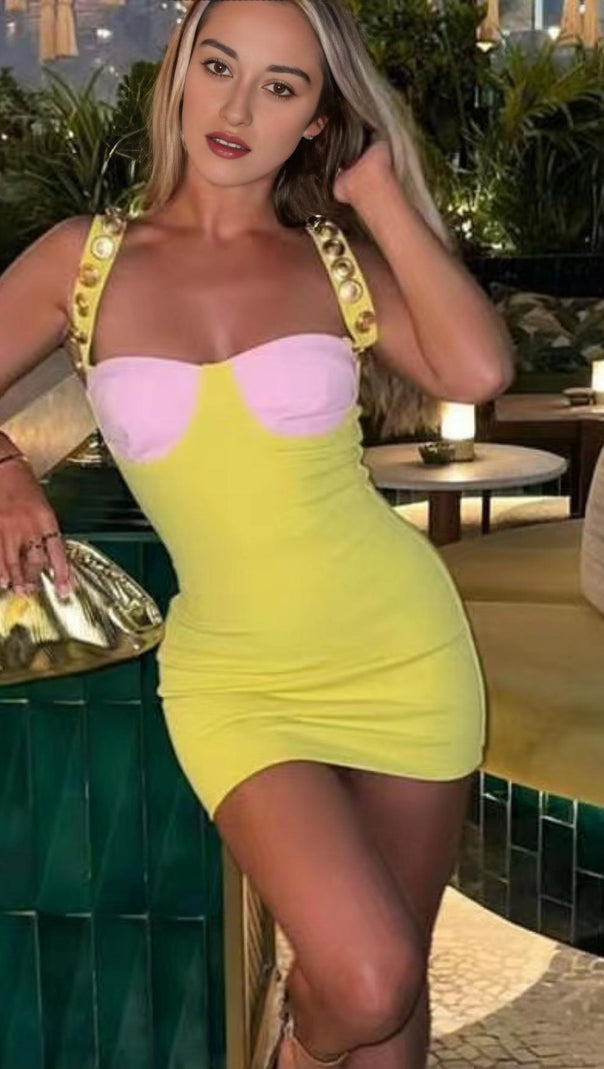 AIIZIE BODYCON BACKLESS IN MINI DRESS - product image