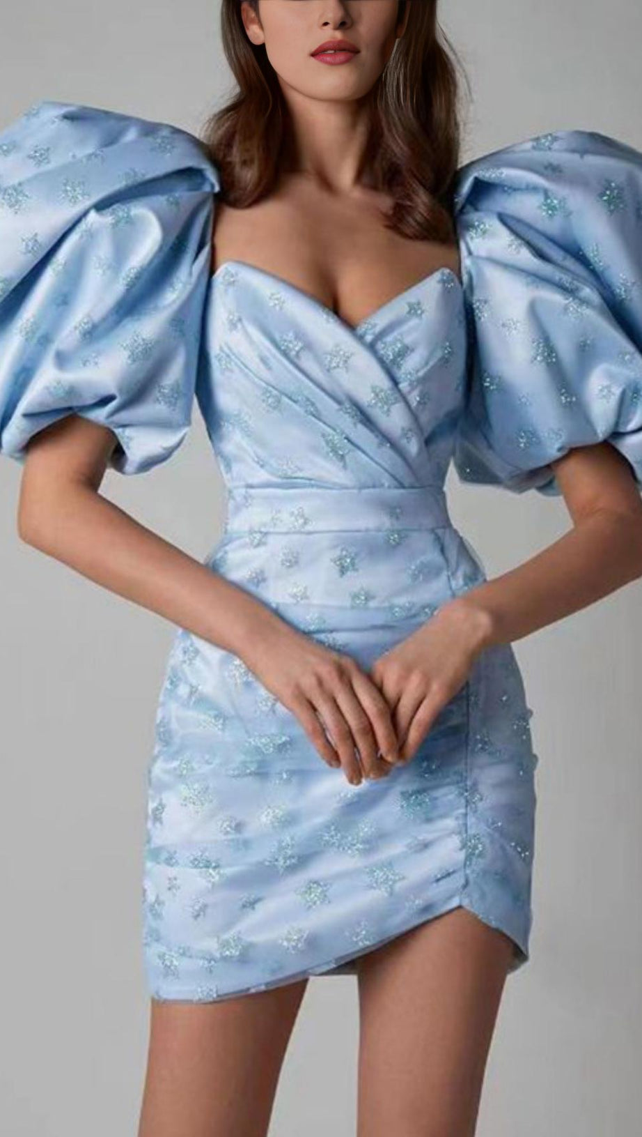 PUFF SLEEVE MINI DRESS