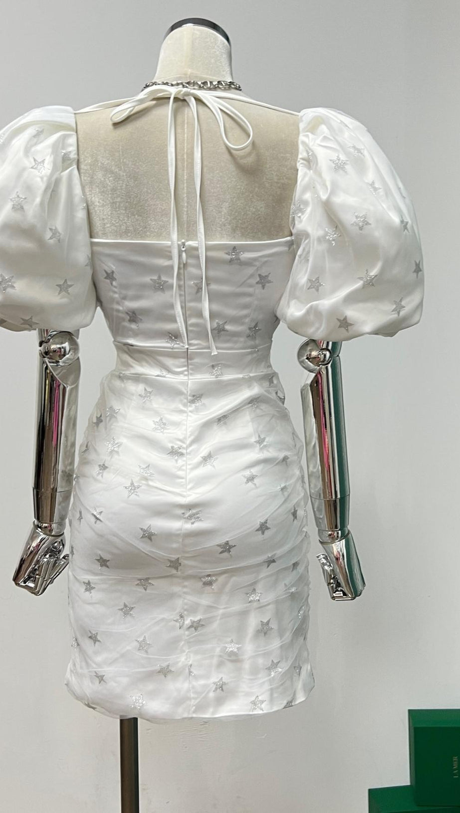 PUFF SLEEVE MINI DRESS