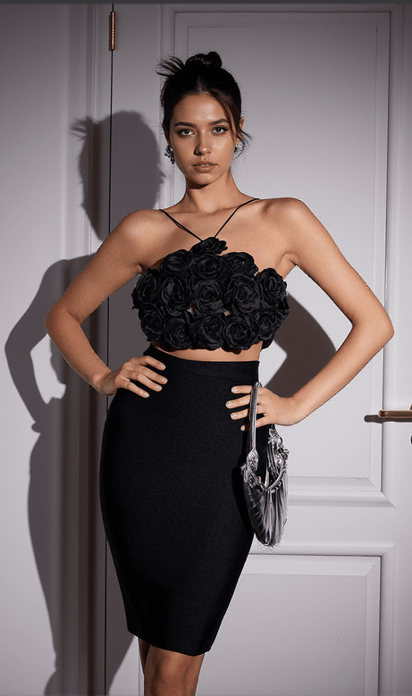 Chesley Halterneck Flower Top
