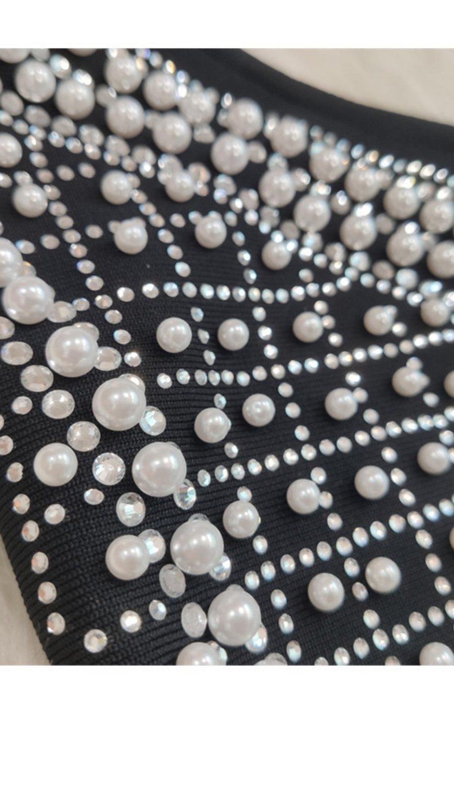 PEARL BODYCON BANDAGE BODYSUIT