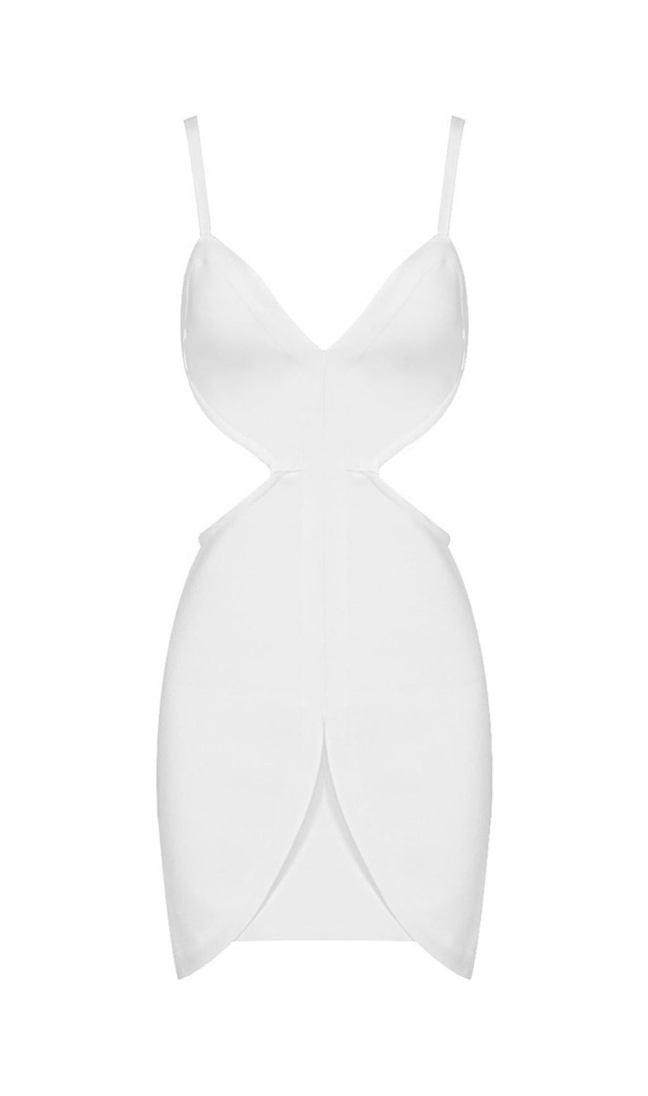 BANDAGE RÜCKENFREIES MINIKLEID IN WEISS