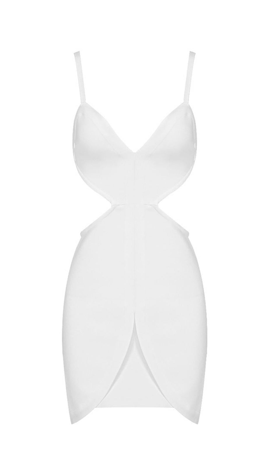 MINI ABITO BIANCO CON SCHIENA SENZA FASCE