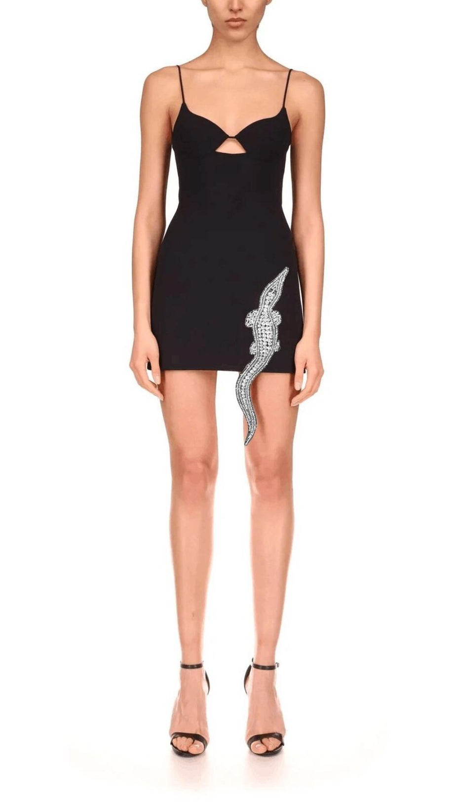 BANDAGE BODYCON MINI DRESS IN BLACK