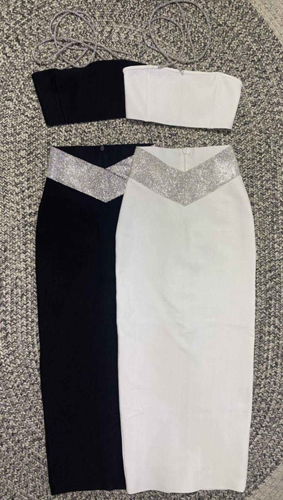 BANDAGE CORSET TWO PIECE SET