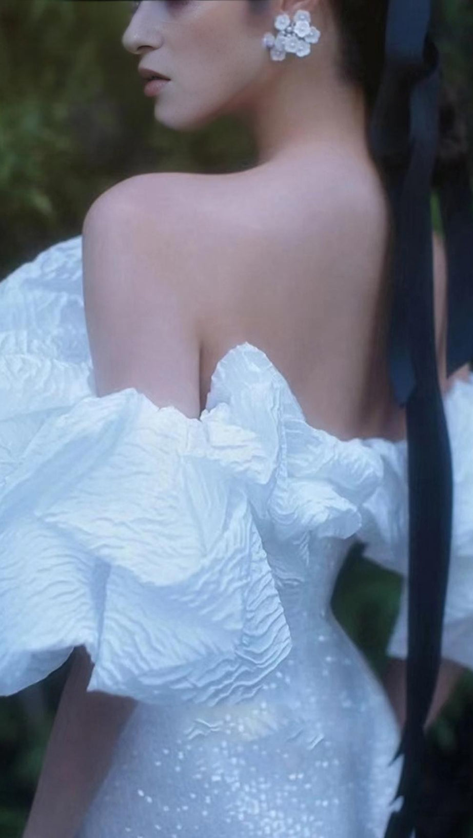 STRAPLESS BUBBLE BACKLESS MAXI DRESS