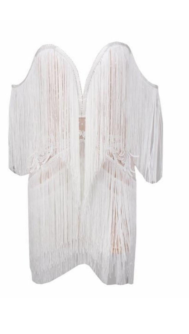 AIIZIE TASSEL MINI DRESS IN PINK - product image