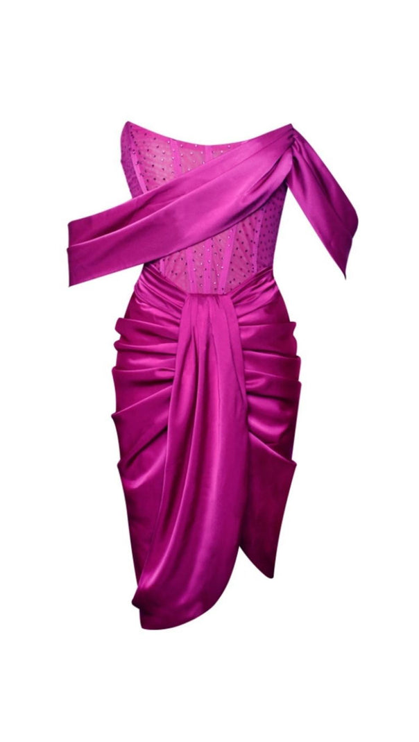 AIIZIE TIGHT MINI DRESS IN PINK - product image