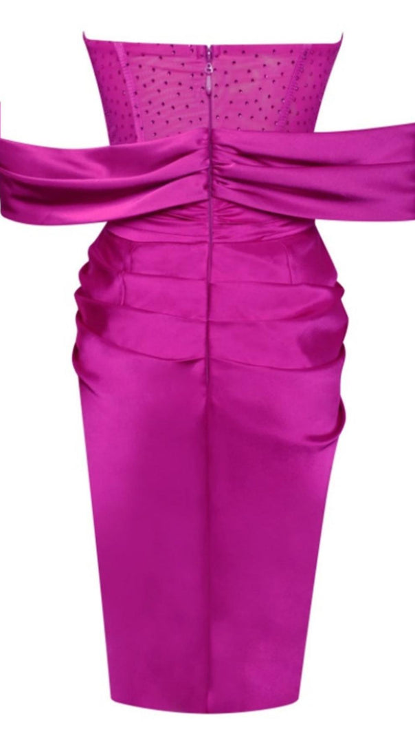 AIIZIE TIGHT MINI DRESS IN PINK - product image