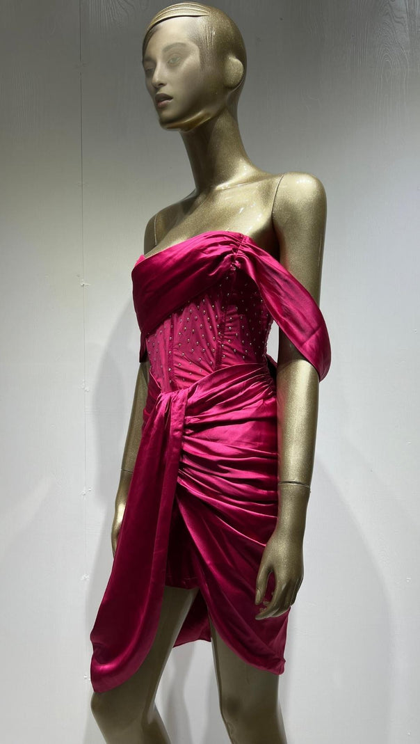 AIIZIE TIGHT MINI DRESS IN PINK - product image