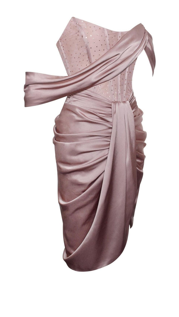 Enges Minikleid in Pink